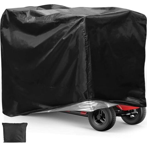 Housse imperméable pour scooter de mobilité - 210D Oxford - Pour fauteuil roulant - Housse de pluie imperméable et résistante (140 x 66 x 91 cm) (1/4)