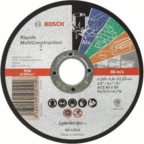 Bosch 2 608 602 383 accessorio per smerigliatrice angolare Disco di smerigliatura (1/2)