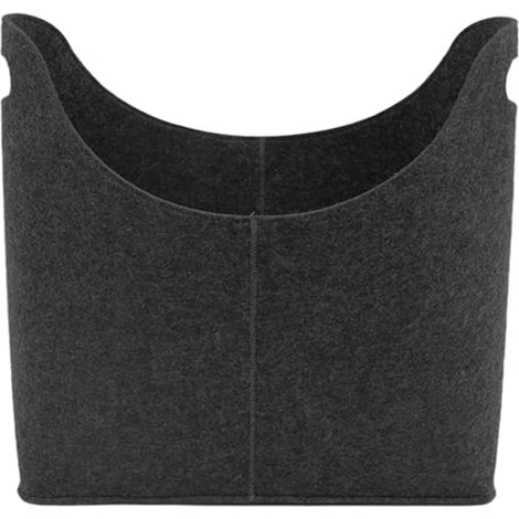 Sollbry Cesta de leña de fieltro plegable para guardar leña (39 x 39 x 22 cm) (1/5)