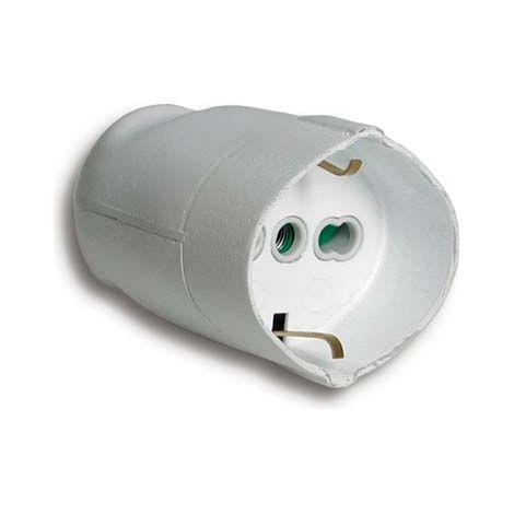 Presa Mobile Schuko Fme Bianco 2P con T 16A Bipasso 5 Pezzi