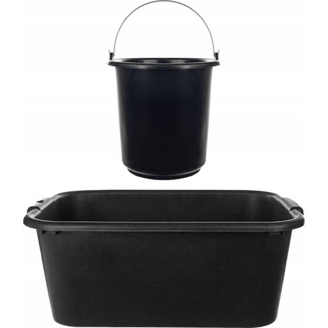 Set bestehend aus 5 x 40-Liter-Baucontainern + 10 x 10-Liter-Baueimern