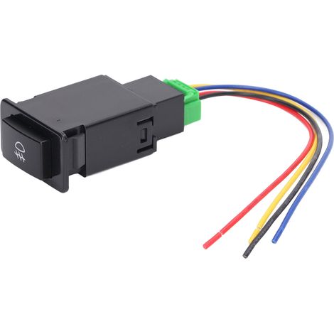 Interrupteur de faisceau de câblage 12 V à 5 broches pour feux antibrouillard de voiture, interrupteur de remplacement avec câblage, protection IP67 TS-12 (1/5)