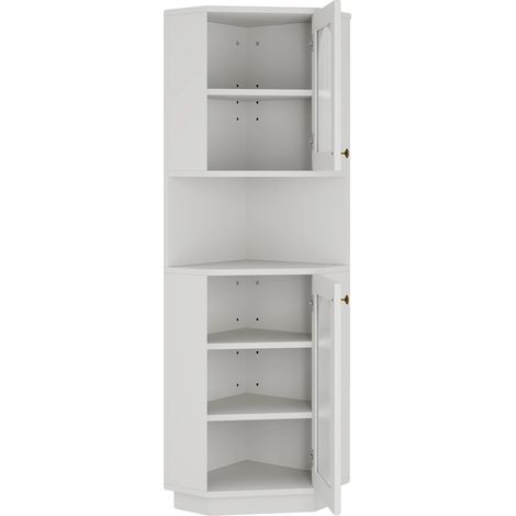 Armario esquinero, luz LED, organizador independiente, estilo minimalista moderno. (1/2)
