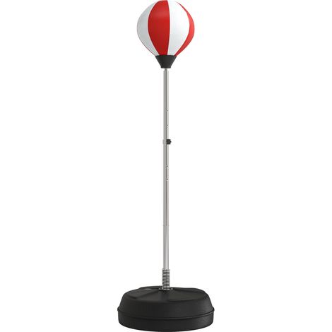 Sac de Frappe sur Pied Punching ball sur pied réglable en hauteur 126-144 cm avec gants, pompe et base de lestage (1/5)