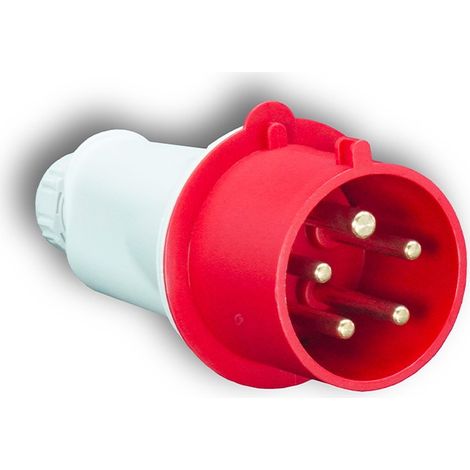 Digital Electric - 51314 - Fiche Mâle 3P+T 32A - 380V - IP44 (1/3)