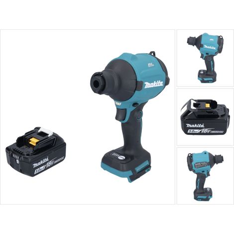 Makita DAS180T1 Soplador de polvo sin cable 18V sin escobillas + 1x Batería 5.0Ah - sin cargador