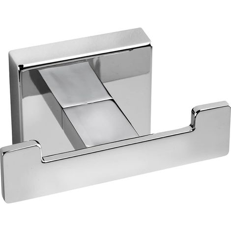 Croydex Flexi-Fix Double Robe Hook, Chrome - Cheadle