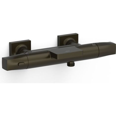 Mitigeur bain-douche thermostatique mural Over‑wall Noir Bronze - TRES 19017415KMB (1/2)