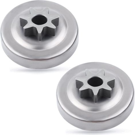 Piñón de tambor de embrague LinDuxe 3/8 7T para motosierra Stihl 029 039 MS290 MS310 MS390, repuesto 11125 640 2004 (paquete de 2) (1/4)