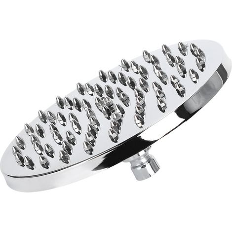 Pommeau de douche rond en acier inoxydable de 8 pouces, pomme de douche amovible pour salle de bain, filetage haute pression G1/2 pour montage mural au plafond (1/5)