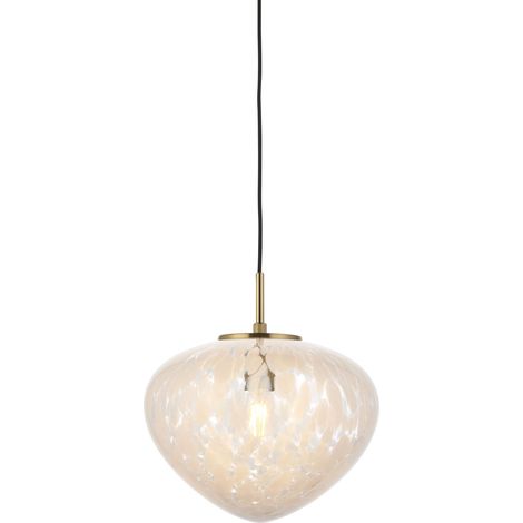 Lampada sospensione Art Déco ottone MALI E27 Endon (1/5)