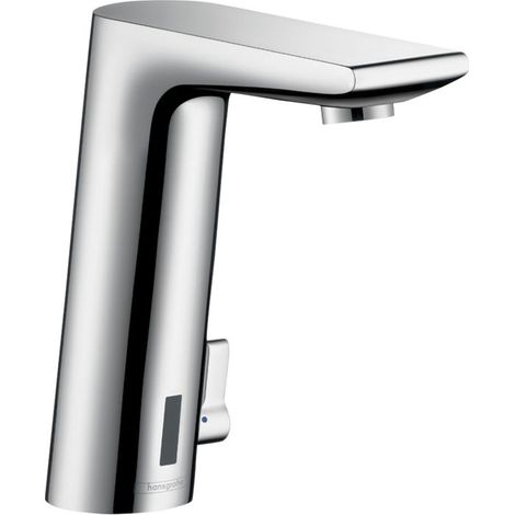 HANSGROHE Mitigeur de lavabo électronique avec manette de réglage de température sur batterie chromé (1/7)