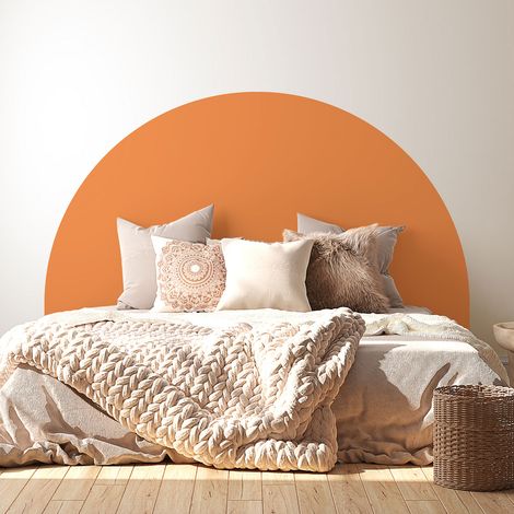 Stickers tête de lit - Couleur tendance - 160 x 130 cm - Pour lits (120 à 140 cm) - Adhésif MAT (1/2)