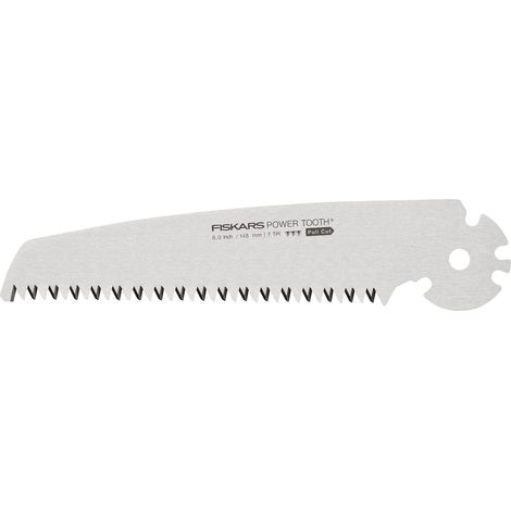Fiskars Lama di Ricambio per Seghetto a Serramanico Plus SW68, per Tronchi e Rami Spessi, Lama Power Tooth Affilata, Denti Grossi, Lunghezza della Lama: 15 cm, 1067554