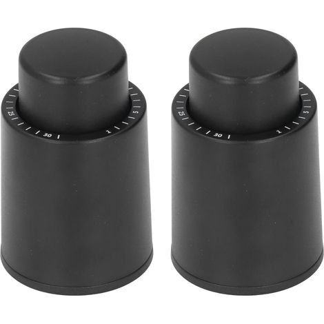 2Pcs Bouchon de Bouteille de Vin, Bouteille de Vin avec Marqueur de Date, Bouchons de Vide Scellant Réutilisable, Bouchons de Pompe à Vide économiseurs de Vin, Bouchons à Champagne de L'échelle Temps (1/5)