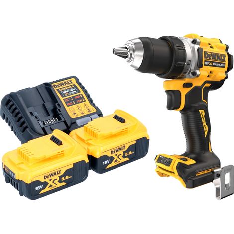 Taladro atornillador a batería DeWalt DCD 800 P2 18 V 90 Nm sin escobillas + 2x batería recargable 5,0 Ah + cargador (1/5)