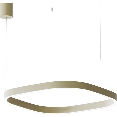 Lampada a Sospensione Criseide S/1P Q - Led 60W 3000K 3100lm in Alluminio Verde - Biemissione Dimmerabile Taglio di Fase - Gealuce (1/3)