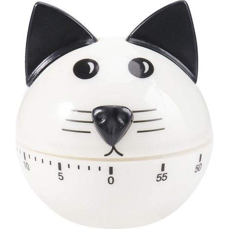Minuteur Mécanique de Cuisine en Forme de Chat, Horloge de Compteur pour la Cuisson, Décoration Amusante (1/3)