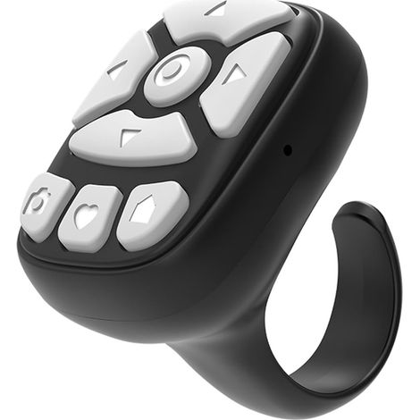 Bague De Défilement - Bluetooth - Pour Applications De Réseaux Sociaux - Compatible Avec Smartphone - 1 Pièce (1/5)