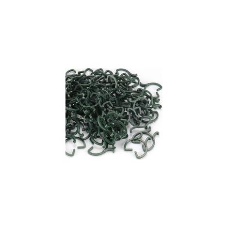 100 piezas de clips para enredaderas vegetales, 1 tamaño de clips de soporte para plantas, clips de fijación de enredaderas para soporte de tallo de flor, fruta y verdura (verde) H132 (1/5)