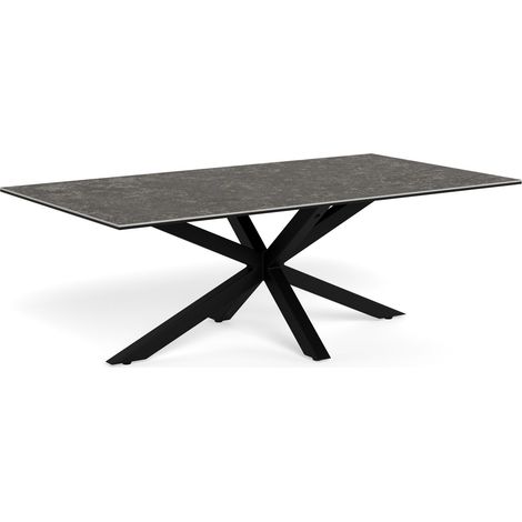 Mesa de centro Norsica 377 , 46x70x130cm, Diámetro: 0, Cerámica, Vidrio templado, Angular (1/5)