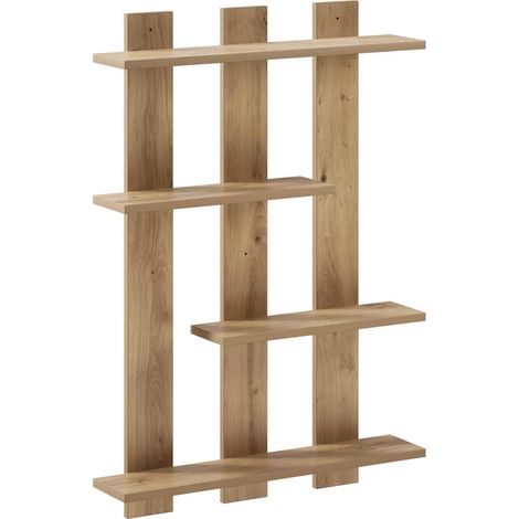 Scaffale da parete Rovere Artigianale 61 x 13,5 x 88 cm vidaXL