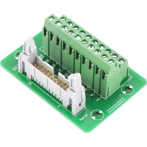 Connecteur mâle 20 broches IDC20P pour interface PLC avec support (1/5)