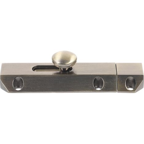 Loquet de Porte Coulissante en Métal Bronze (1/5)