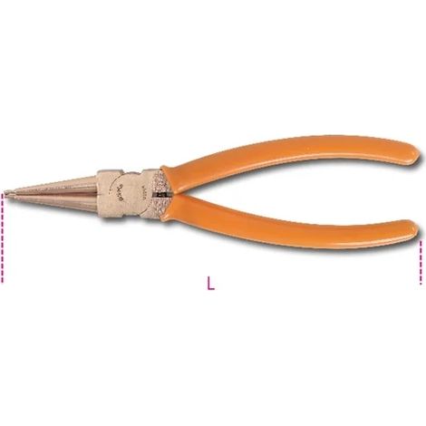 Pinza anelli elastici antiscintilla becchi diritti beta 1032ba - 40/100