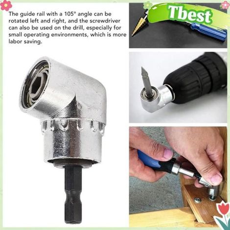 Tbest Fixation de perceuse pour tournevis électrique Force de Perceuse de Tournevis à Puissance 105 ° bricolage electrique (1/4)