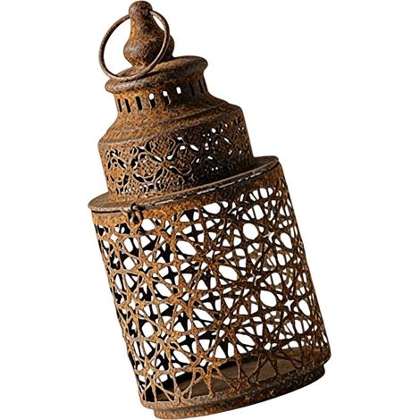 Lanterne décorative marocaine, bougeoirs en métal et en-A3408 (1/2)