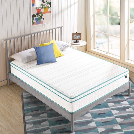 Zinus Materasso 80x190 cm - Altezza 25 cm - Materasso a molle in Memory foam - Materasso a molle interne - Materasso ibrido (1/5)