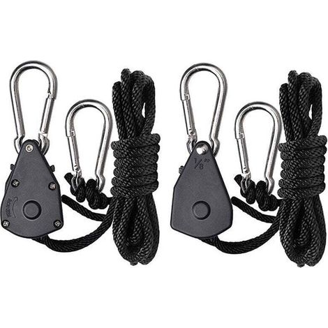 2 pièces poulies réglables de 1,8 pouces, poulies en plastique de corde de suspension de corde d'escalade-DOU (1/3)
