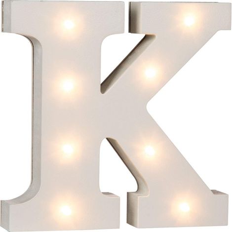Out of the Blue, lettera K, illuminata di blu, con 8 LED (1/2)