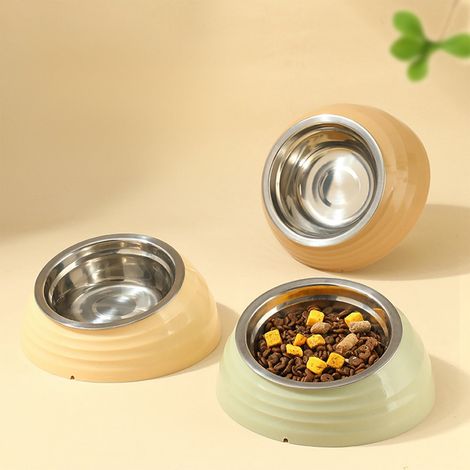 Bol Pour Animaux - Bol Inoxydable Amovible - Design Incliné Pour Réduction De La Pression Du Cou - Base Antidérapante - 18 X 3 X 2 Cm - 1 Pièce (1/5)