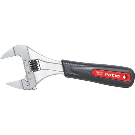 Llave graduable Xtra-Slim RATIO SWO-XS 6" - 6"-150 mm. Peso 200 gr. Abertura bocas: 0-34 mm.