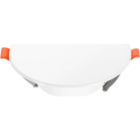 Irovami Cache-plafond décoratif à ressort de 13,5 cm (convient aux ouvertures rondes de 8,6 à 12,4 cm), blanc (1/5)