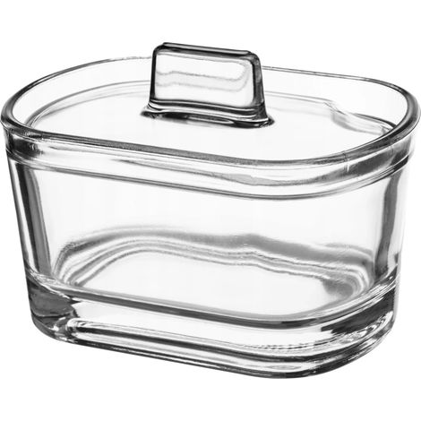Azucarero, material de vidrio, altura 15 cm, diámetro 10 cm, apto para condimentos, certificado CE/UE (1/3)