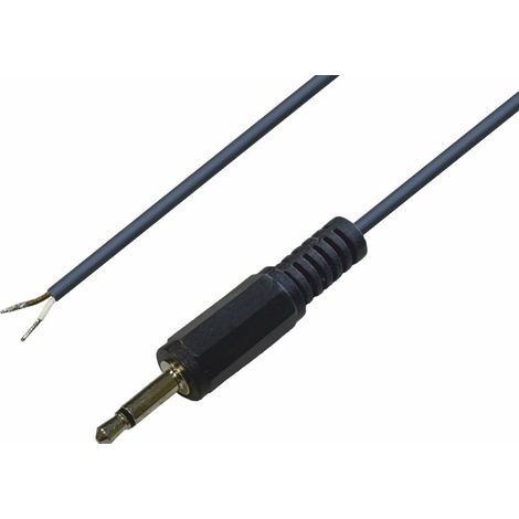 Jack 3.5 mm mâle, droit TRU COMPONENTS 1578898 Nombre de pôles: 2 mono noir 1 pc(s) S466061