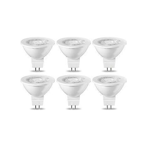 6er-Pack GU5.3 MR16 LED-Glühbirnen 5W Warmweiß Nicht dimmbar 220V [Energieklasse G]