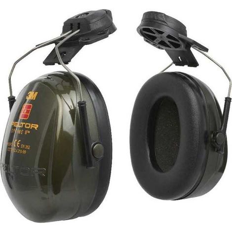 Paraorecchi antirumore 3M PELTOR Optime II H520P3E-410-GQ casco, SNR 31 dB nero