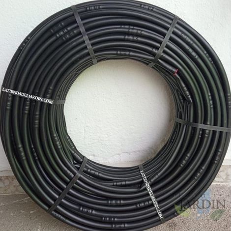 TUBO DA 16MM NERO PER IRRIGAZIONE A GOCCIA, 100 METRI, GOCCIOLATORI ogni 75cm