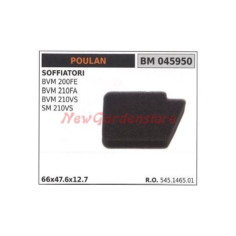 Luftfilter POULAN für Gebläse BVM 200FE 210FA 210VS SM 210VS 045950