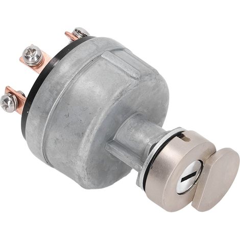 Contacteur d'allumage à 6 broches avec couvercle de protection et 2 clés pour pelle hydraulique Kato HD200 (1/5)