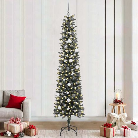 vidaXL Árbol de Navidad artificial Verde 240 cm PVC, Plástico y Acero (1/5)
