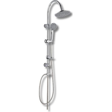 Set colonna doccia in acciaio multifunzione con deviatore doccetta e soffione in abs (1/5)