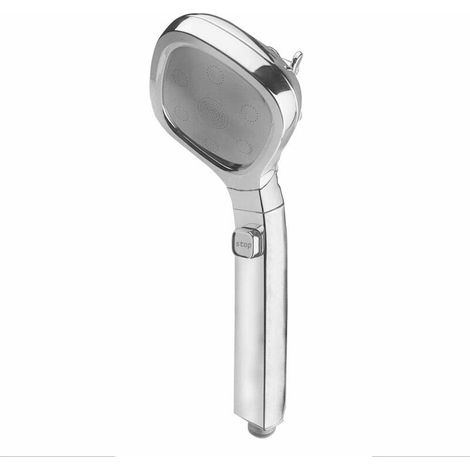 Pommeau de Douche, Douchette Pommeau Douche Pomo de Douche Economie Deau, 4 Types de Fonctions de Réglage de Vitesse, pour le Bain et le Spa (1/5)