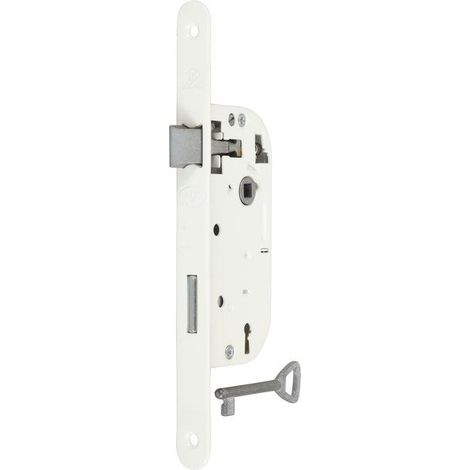 Bricard – Serrure monopoint encastrée 40mm – Entraxe 70mm – Clé à gorges – Têtière acier 20x230mm – Pour chambre