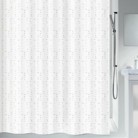 Cortina de ducha Poliéster WET 180x180cm Blanco efecto perla Spirella