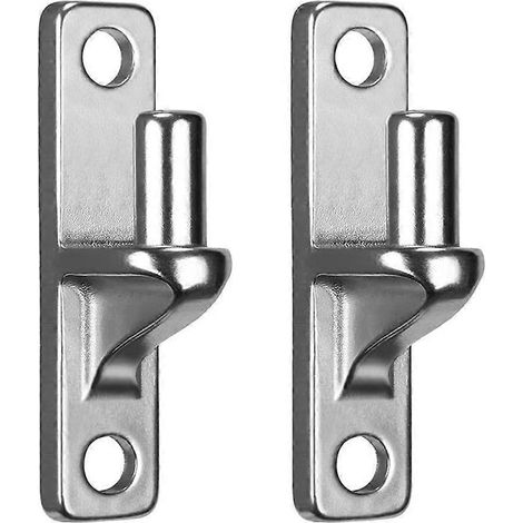 Charnière de portail robuste en acier inoxydable, lot de 2, fixation murale pour bois ou béton, charnière pour portail agricole extérieur (1/5)